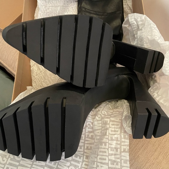 STEVE MADDEN MARA LUG SOLE PLATFORM KNEE HIGH BOOTS - Picture 13 of 14